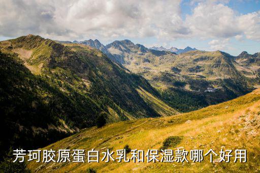 芳珂胶原蛋白水乳和保湿款哪个好用