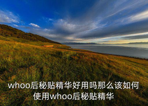 whoo后秘贴精华好用吗那么该如何使用whoo后秘贴精华