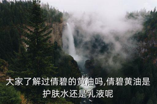 大家了解过倩碧的黄油吗,倩碧黄油是护肤水还是乳液呢