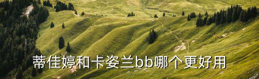 蒂佳婷和卡姿兰bb哪个更好用