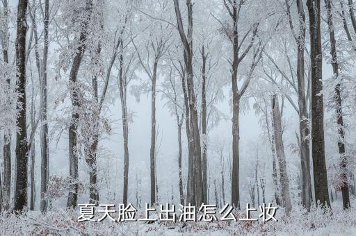 脸油怎么化妆,夏天脸上出油怎么办?记得先卸妆!