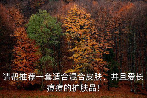 请帮推荐一套适合混合皮肤、并且爱长痘痘的护肤品!