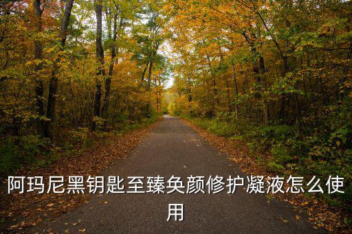 阿玛尼黑钥匙至臻奂颜修护凝液怎么使用