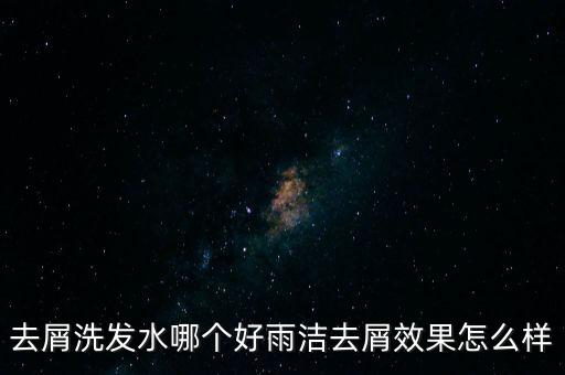 去屑洗发水哪个好雨洁去屑效果怎么样