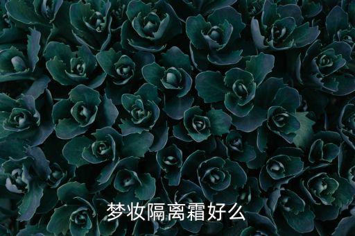 梦妆隔离霜好么