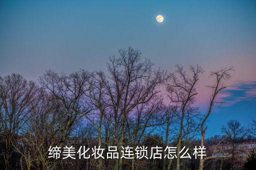 缔美化妆品连锁店怎么样