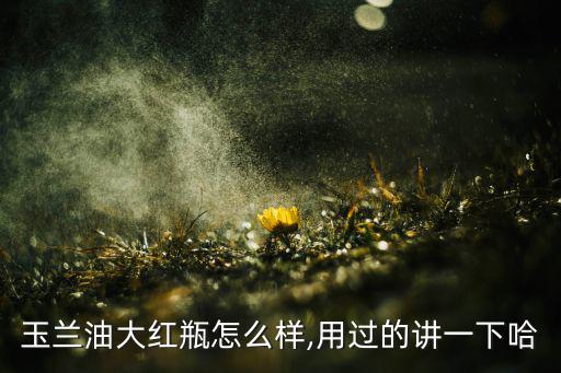 玉兰油大红瓶怎么样,用过的讲一下哈