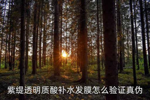 紫缇透明质酸补水发膜怎么验证真伪