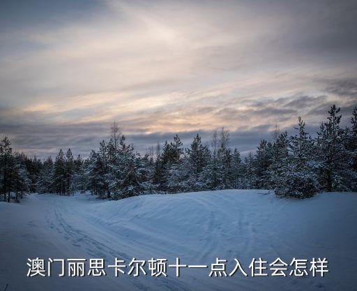 澳门丽思卡尔顿十一点入住会怎样