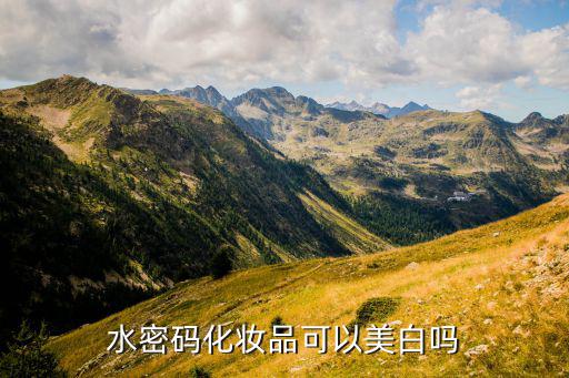 水密码化妆品可以美白吗