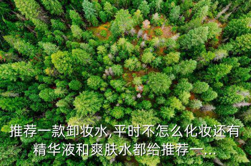 推荐一款卸妆水,平时不怎么化妆还有精华液和爽肤水都给推荐一...