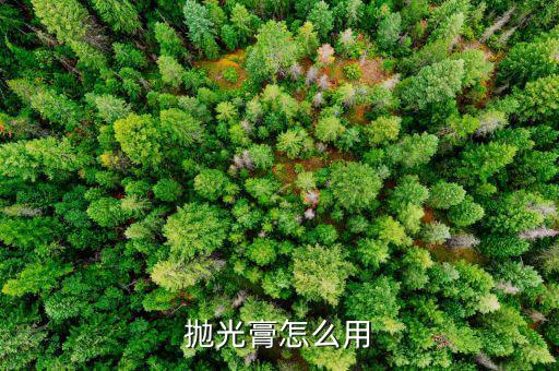 抛光膏怎么用
