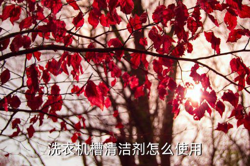 洗衣机槽清洁剂怎么使用
