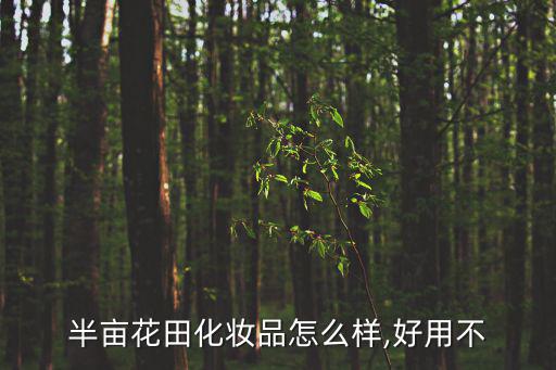 半亩花田沐浴露怎么样,半亩花田化妆品怎么样?好用不?