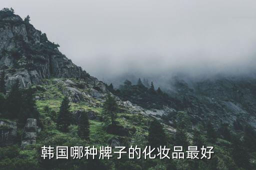 韩国哪种牌子的化妆品最好