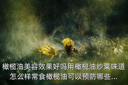 橄榄油美容效果好吗用橄榄油炒菜味道怎么样常食橄榄油可以预防哪些...