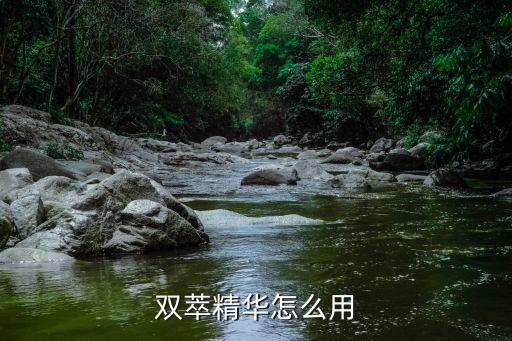 双萃精华怎么用