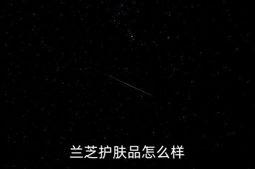 兰芝护肤品怎么样