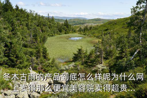 冬木古雨的产品到底怎么样呢为什么网上卖得那么便宜美容院卖得超贵...