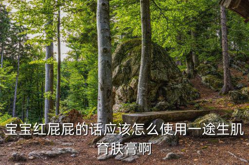 宝宝红屁屁的话应该怎么使用一途生肌育肤膏啊