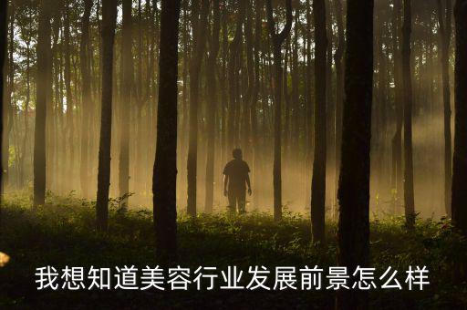 我想知道美容行业发展前景怎么样