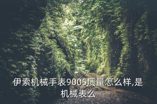 伊索机械手表9005质量怎么样,是机械表么