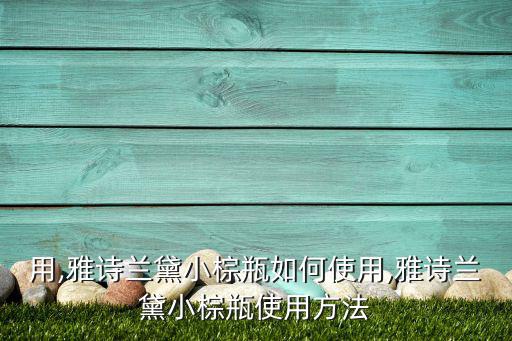 用,雅诗兰黛小棕瓶如何使用,雅诗兰黛小棕瓶使用方法