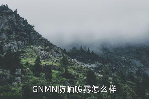 GNMN防晒喷雾怎么样