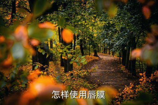 怎样使用唇膜