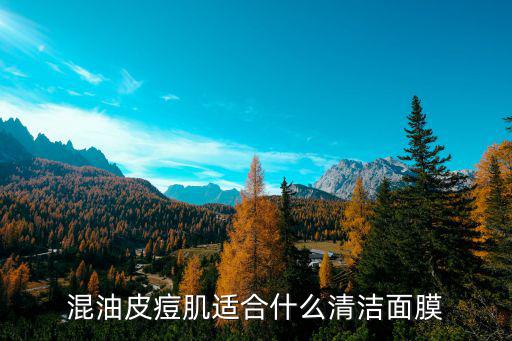 混油皮痘肌适合什么清洁面膜