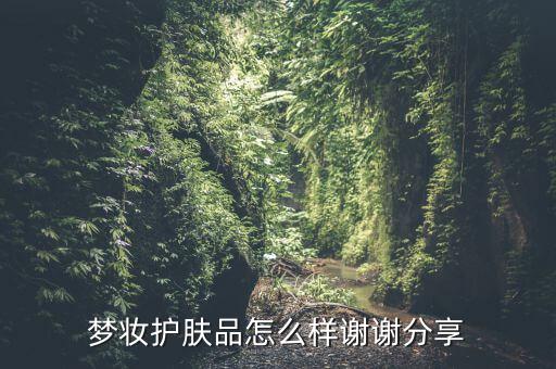 梦妆护肤品怎么样谢谢分享