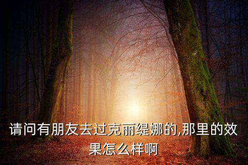 请问有朋友去过克丽缇娜的,那里的效果怎么样啊