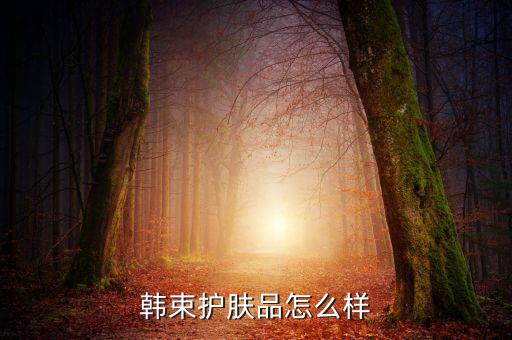 韩束护肤品怎么样