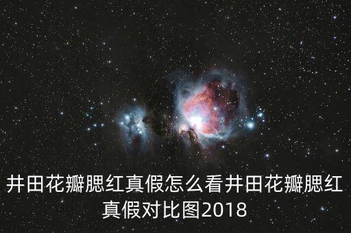 井田花瓣腮红真假怎么看井田花瓣腮红真假对比图2018