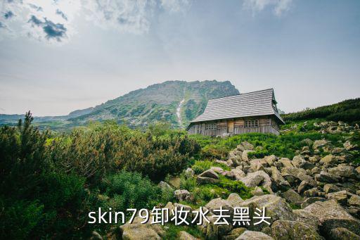skin79卸妆水去黑头