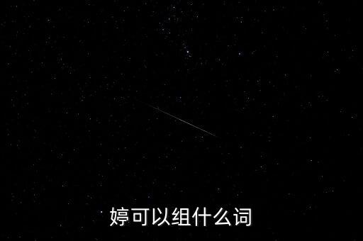 婷可以组什么词
