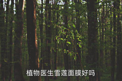 植物神奇面膜怎么样,植物医生面膜哪个好用
