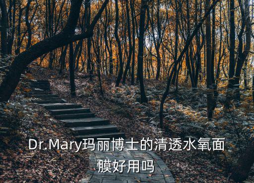 Dr.Mary玛丽博士的清透水氧面膜好用吗