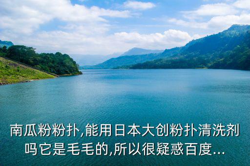 南瓜粉粉扑,能用日本大创粉扑清洗剂吗它是毛毛的,所以很疑惑百度...