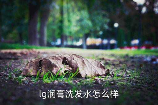 lg润膏洗发水怎么样