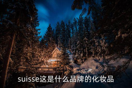 瑞士suisse怎么样,虽然名字不同但实际上是一样的东西