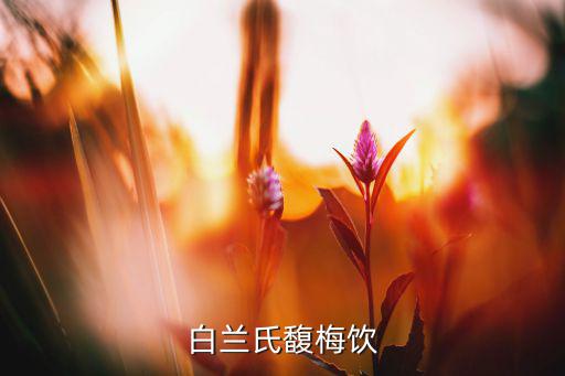 白兰氏馥梅饮