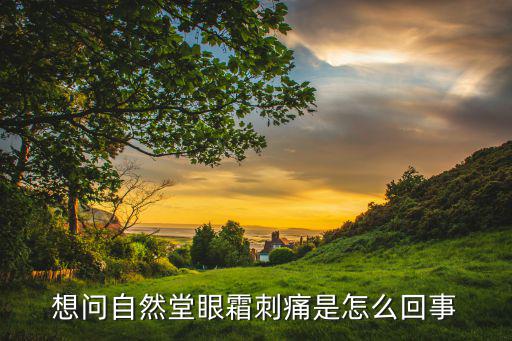 想问自然堂眼霜刺痛是怎么回事
