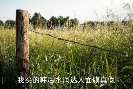 我买的韩后水润达人面膜真假