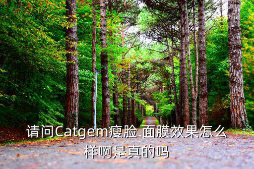 请问Catgem瘦脸 面膜效果怎么样啊是真的吗
