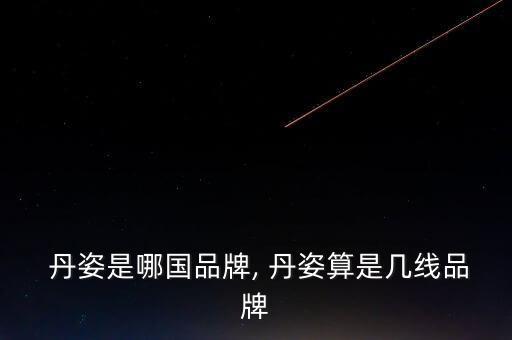  丹姿是哪国品牌, 丹姿算是几线品牌