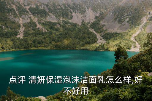 点评 清妍保湿泡沫洁面乳怎么样,好不好用