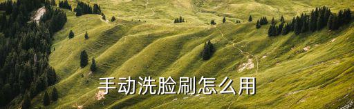 手动洗脸刷怎么用