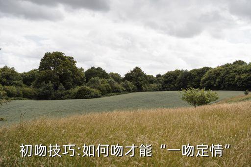 初吻技巧:如何吻才能“一吻定情”