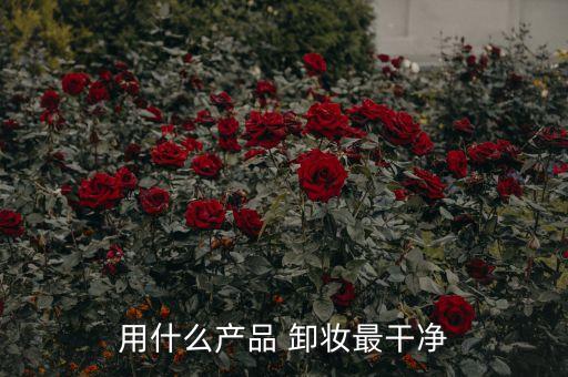 用什么产品 卸妆最干净